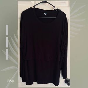 Old navy xl black nursing long sleeve tee